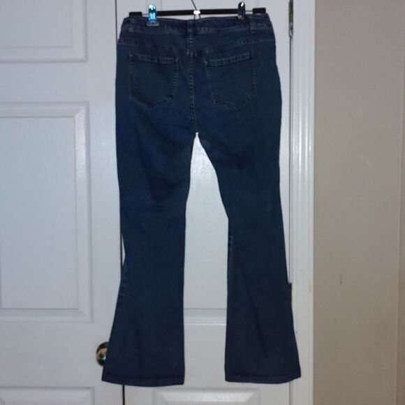 Chico's Platinum Denim wide leg jeans   Chico's Sz 0 ( Sz 4) - Picture 4 of 6